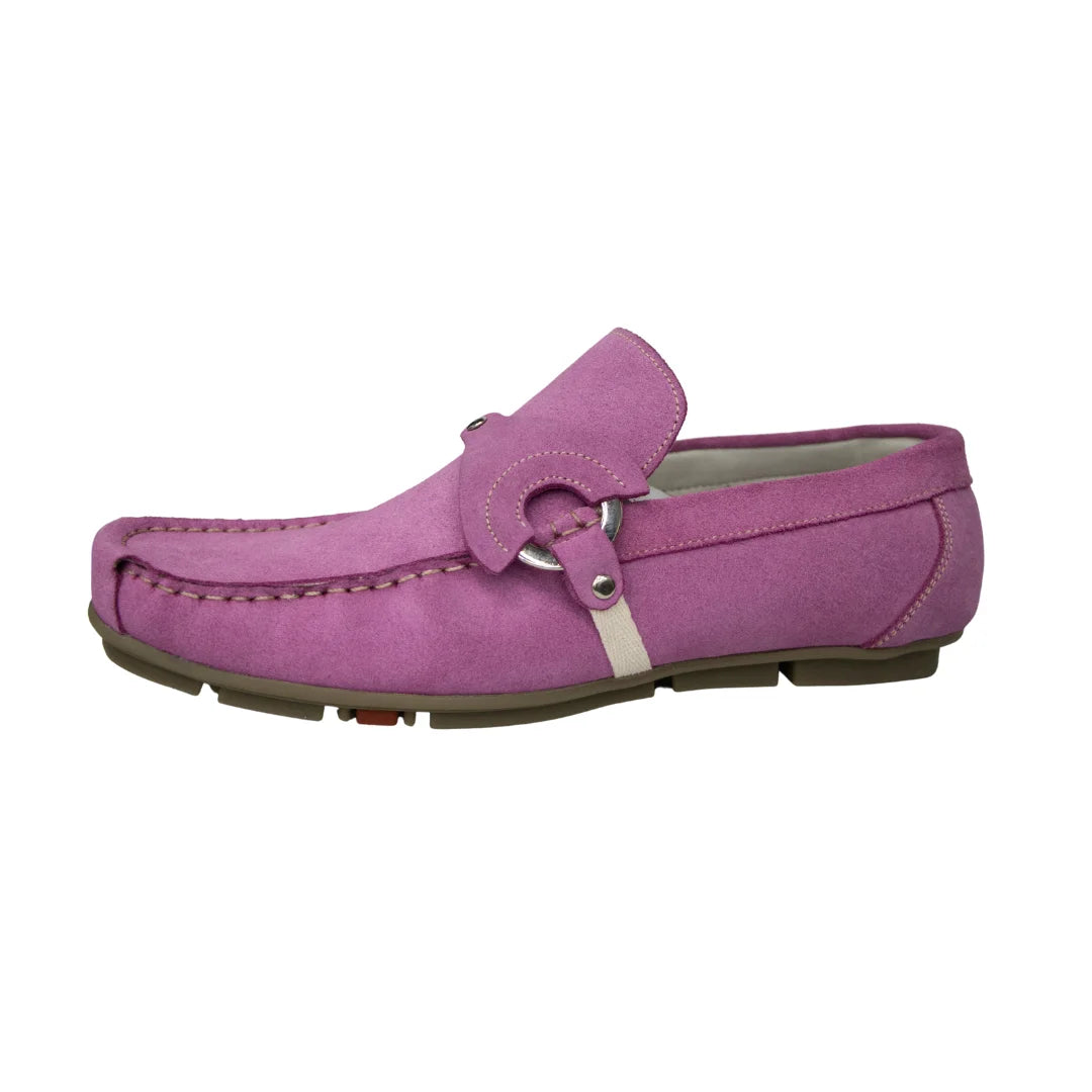 Zapato tubular gamuza color rosa