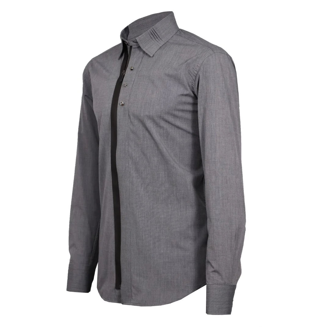 Camisa gris con cremallera 1