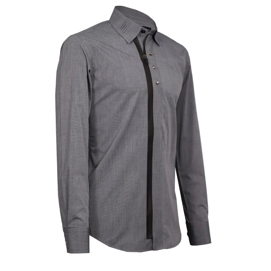 Camisa gris con cremallera 2