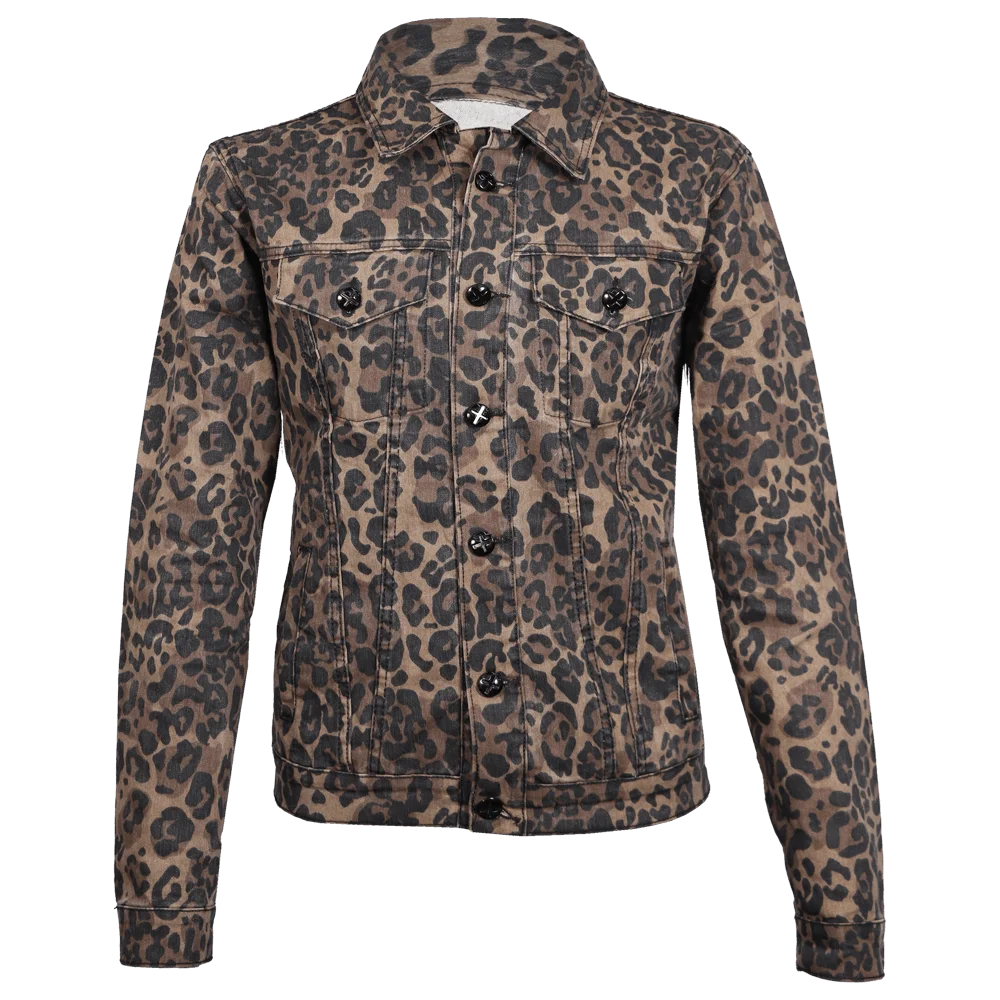 Chaqueta clásica Leopard Denim