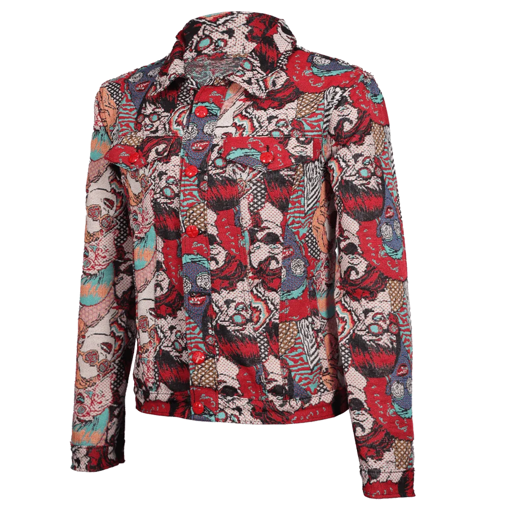 Chaqueta clásica en Jackard Pop Art 1
